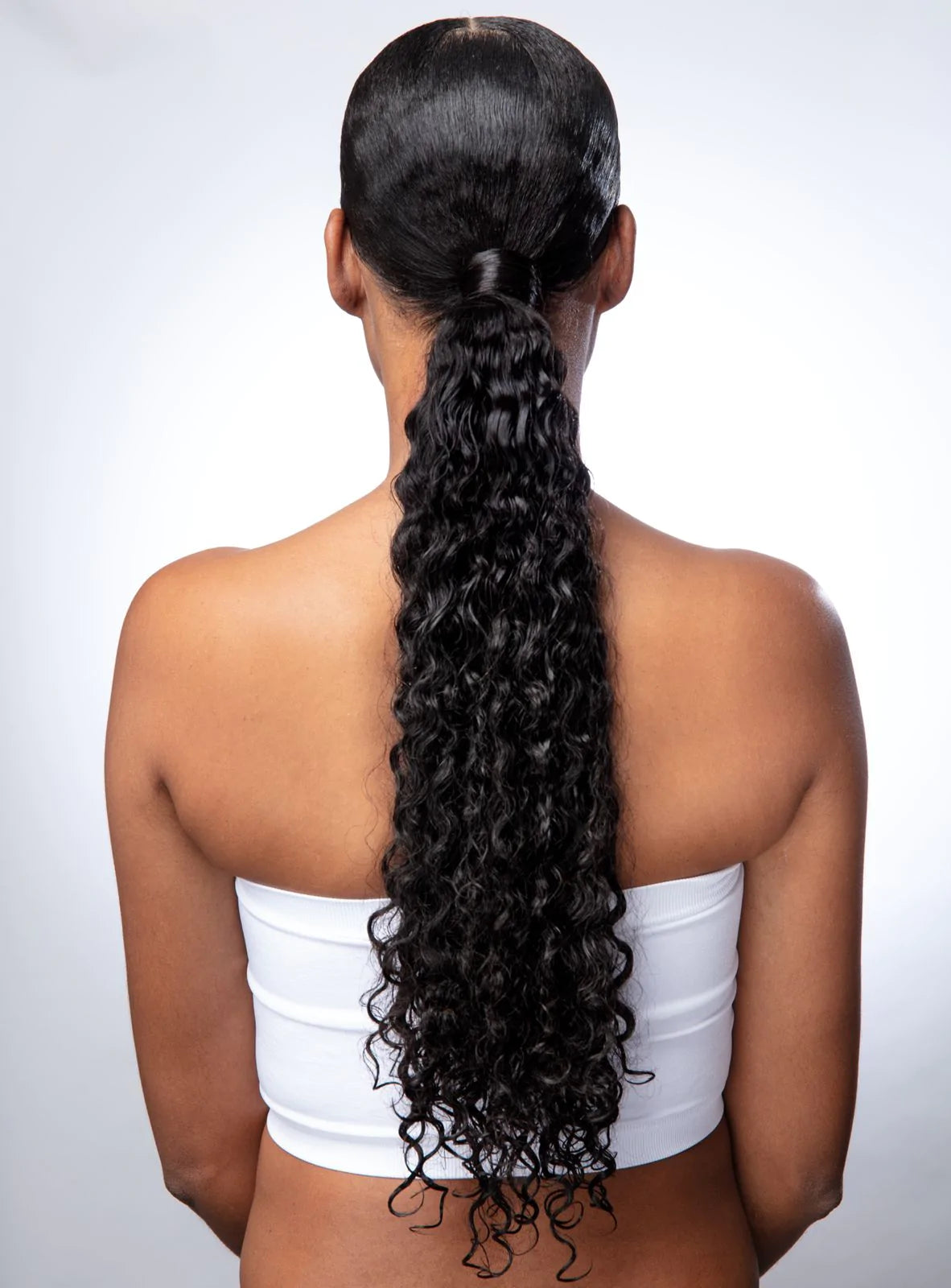 Raw Burmese Curly Ponytail Extensions