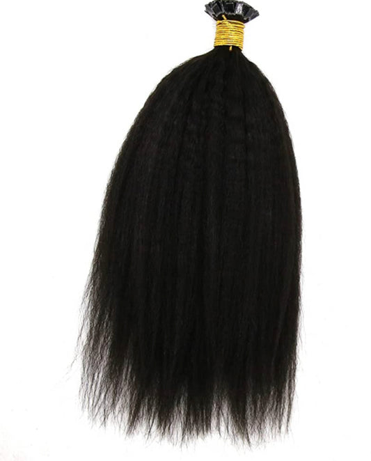Raw Textured Straight Keratin Tip Extensions