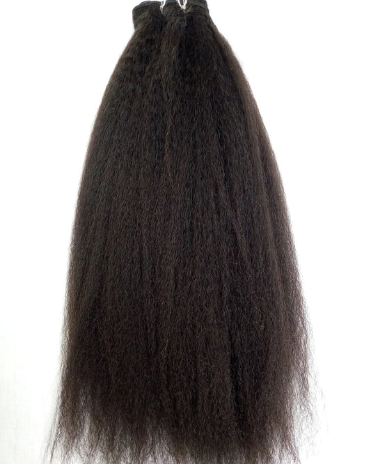 Raw Textured Straight Weft Extensions